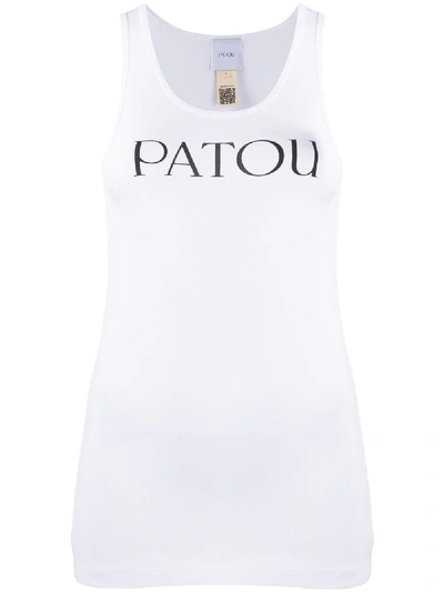 Shop Patou Organic-cotton Tank Top In White