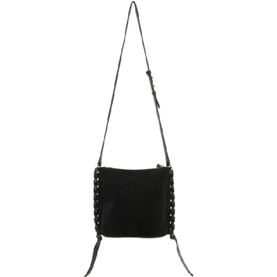 Shop Isabel Marant Black Suede Irope Bag In 01bk Black