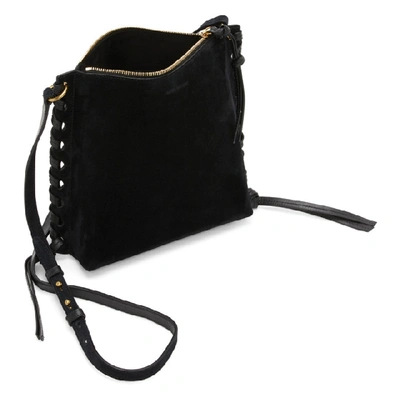 Shop Isabel Marant Black Suede Irope Bag In 01bk Black