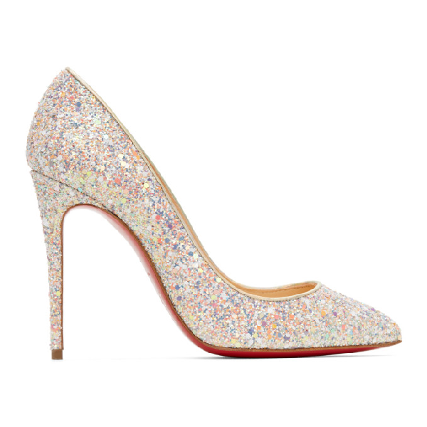 christian louboutin glitter heels