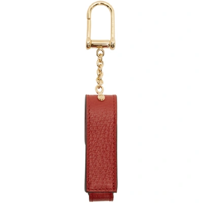 Shop Gucci Red Single Porte-rouges Keychain In 6829 Red