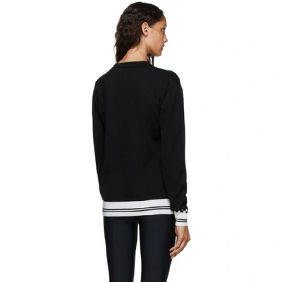 Shop Versace Black And White Vintage Medusa Sweater In A2024 Black