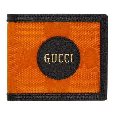 Shop Gucci Orange Off The Grid Gg Wallet In 7560 Crtogb