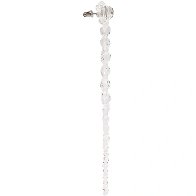 Shop Simone Rocha Transparent Drip Earrings In Clear