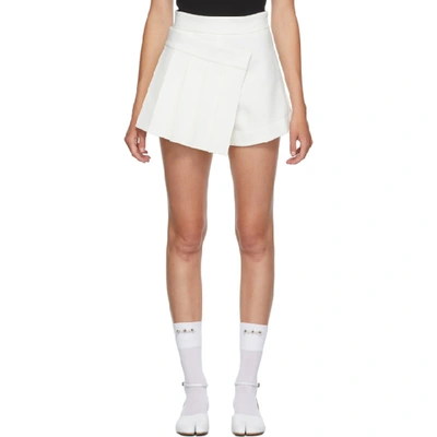Shop Shushu-tong Ssense Exclusive White Pleats Shorts