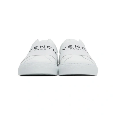 Shop Givenchy White Elastic Urban Knots Sneakers