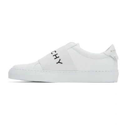 Shop Givenchy White Elastic Urban Knots Sneakers