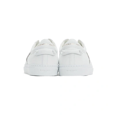 Shop Givenchy White Elastic Urban Knots Sneakers