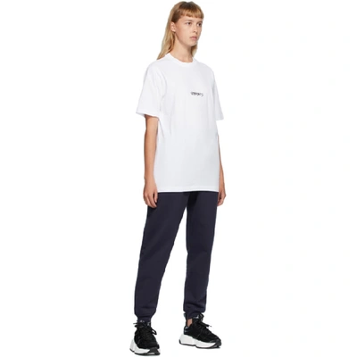 Shop Vetements White Written Logo T-shirt