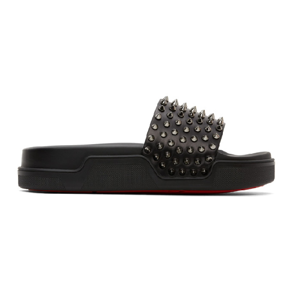 mens studded sliders