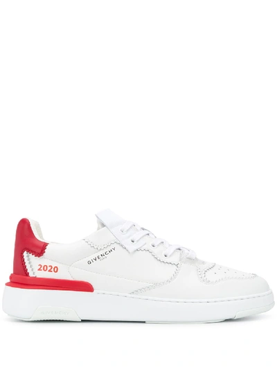 Shop Givenchy Wing Leather Sneakers