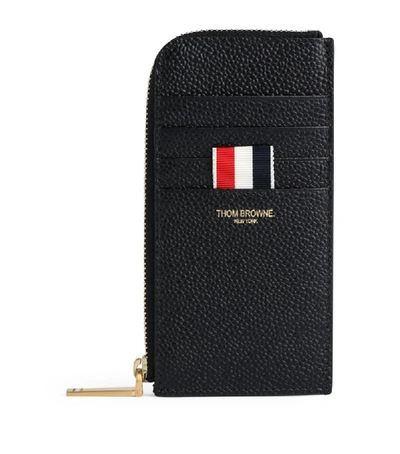 Shop Thom Browne Leather Zip Wallet