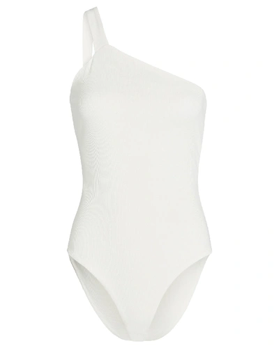 Shop Gauge81 Rochelle One-shoulder Bodysuit In Ivory