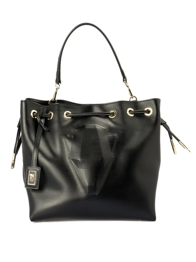 Shop Class Roberto Cavalli Pantera 3d Bucket Bag In Black