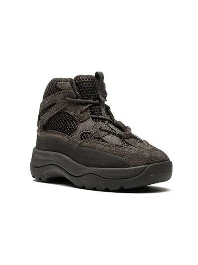 Shop Adidas Originals Yeezy Desert Boots In Black