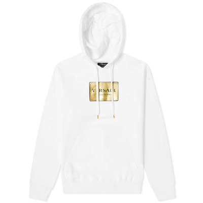 Shop Versace Via Gesu Popover Hoody In White