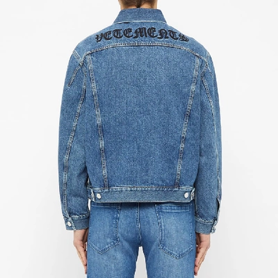 Shop Vetements Gothic  Jacket In Blue