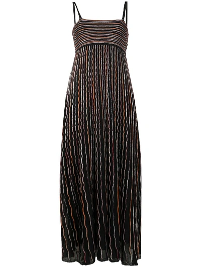 Shop M Missoni Cotton Dress In Black