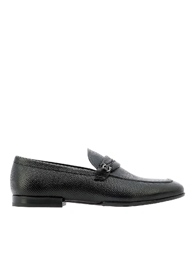 Shop Ferragamo Raion Loafers In Black