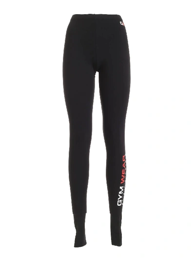 Shop Balenciaga Gym Wear Leggings In Black