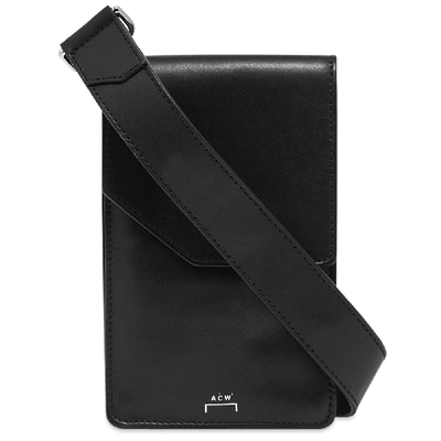 Shop A-cold-wall* Leather Cross-body Bag In Black