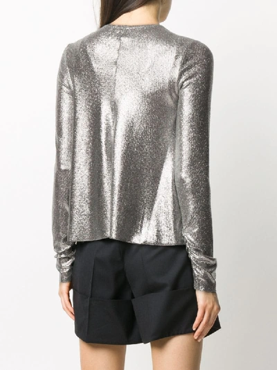 Forte Forte Metallic Long-sleeve Jumper In Grey
