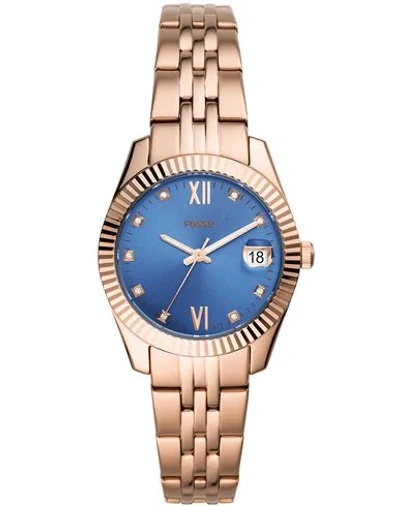 Shop Fossil Wrist Watch In Blue