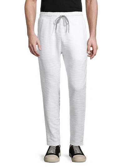 Shop Antony Morato Cotton Drawstring Sweatpants In White
