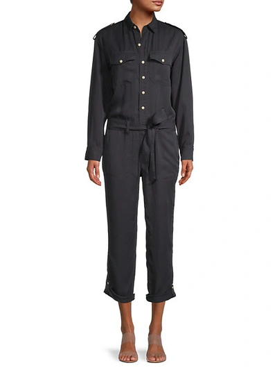 Shop Current Elliott The Kaya Coverall In Washed Black