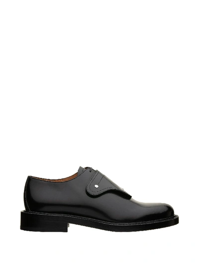 Shop Dior Leather Derby In Black