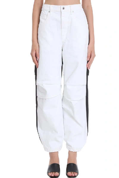 Shop Alexander Wang Jeans In White Cotton