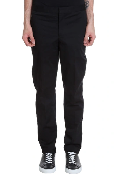 Shop Neil Barrett Pants In Black Cotton