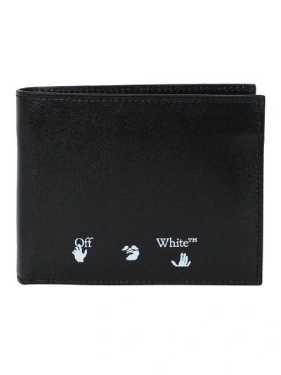 Shop Off-white Black And White Logo Wallet