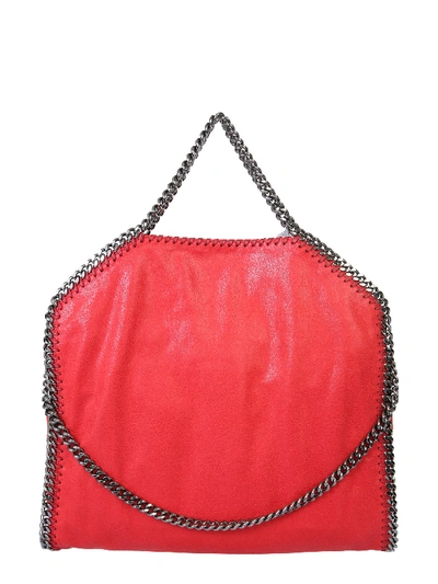 Shop Stella Mccartney Falabella Fold Over Bag In Rosso