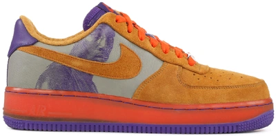 Pre-owned Nike Air Force 1 Low Amare Stoudamire (gs) In Dark Stucco/miners Gold-court Purple
