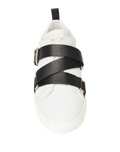 Shop Valentino Garavani Man Sneakers Ivory Size 7 Soft Leather