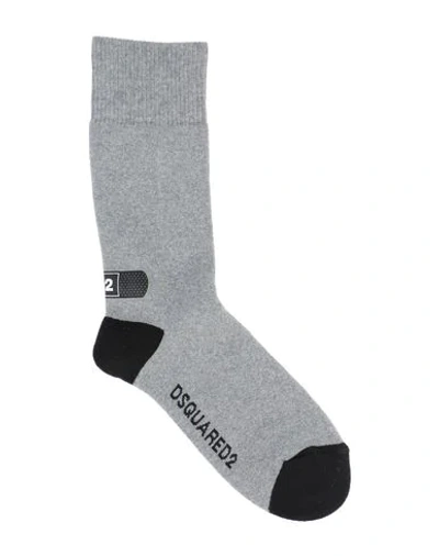 Shop Dsquared2 Short Socks In Grey