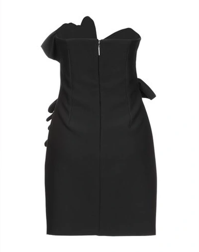 Shop Msgm Woman Mini Dress Black Size 6 Polyester, Viscose, Elastane