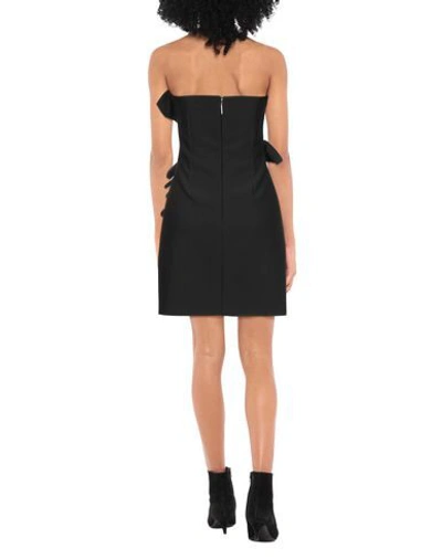 Shop Msgm Woman Mini Dress Black Size 6 Polyester, Viscose, Elastane