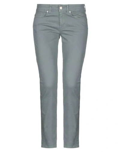 Shop Dondup Woman Pants Grey Size 25 Cotton, Elastane