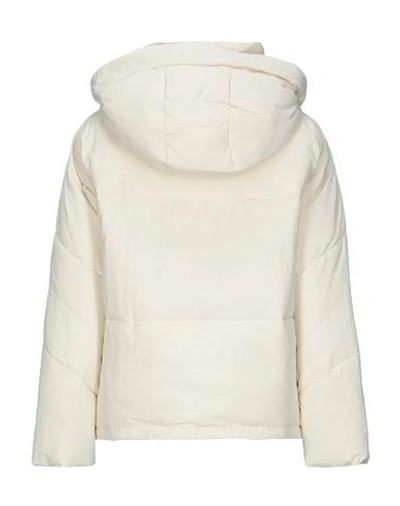 Shop Canadian Woman Down Jacket Ivory Size 8 Polyamide In White