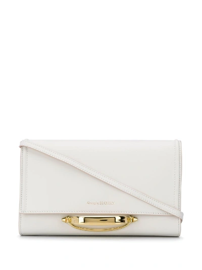 Shop Alexander Mcqueen Story Leather Mini Bag In White