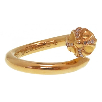 Pre-owned Chrome Hearts Yellow Gold Ring
