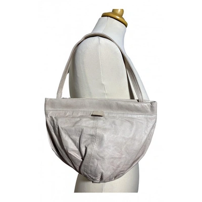 Pre-owned Jean Paul Gaultier Leather Handbag In Beige