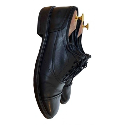 Pre-owned Belstaff Black Leather Lace Ups