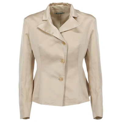 Pre-owned Jil Sander Beige Silk Jacket