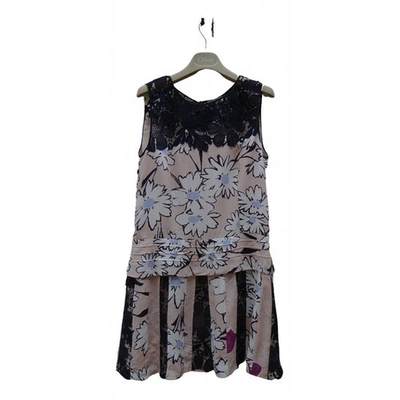 Pre-owned Nina Ricci Silk Mid-length Dress In Multicolour