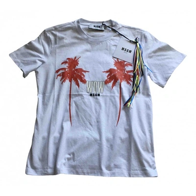 Pre-owned Msgm White Cotton  Top
