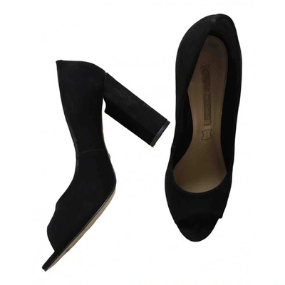 Pre-owned Buffalo Black Leather Heels