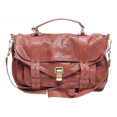 Pre-owned Proenza Schouler Ps1 Brown Leather Handbag